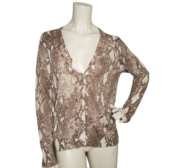 snake skin cardigan